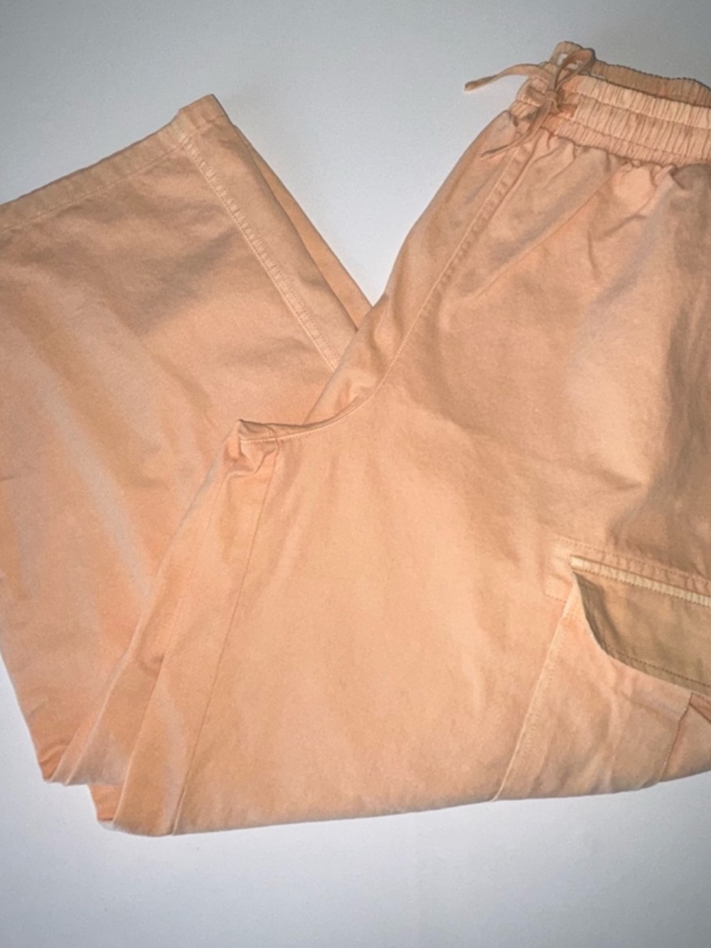 Urban Outfitters Peach Wide Leg High Waist Cargo Pants - Picture 5 of 5